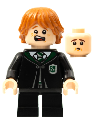 Ron Weasley, Slytherin Robe, Vincent Crabbe Transformation